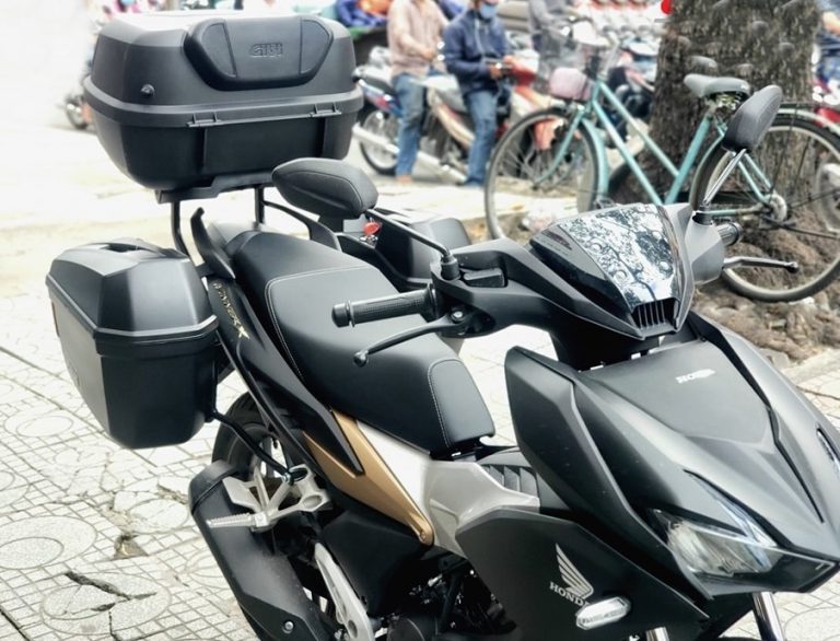 Vẻ đẹp hoàn thiện khi Winner X lên bộ 3 thùng sau Givi